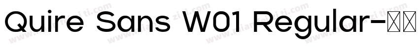 Quire Sans W01 Regular字体转换